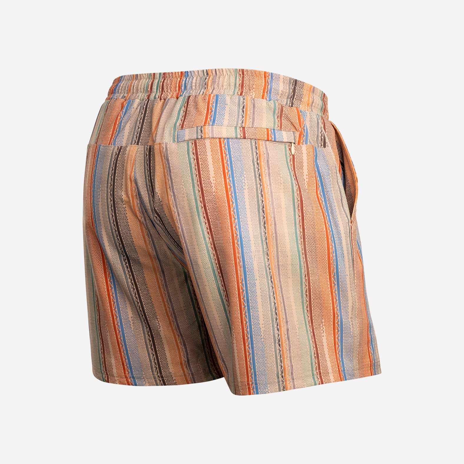 Shoreline 5" Short 2n1 : Ikat Stripe - Beige | BN3TH Underwear