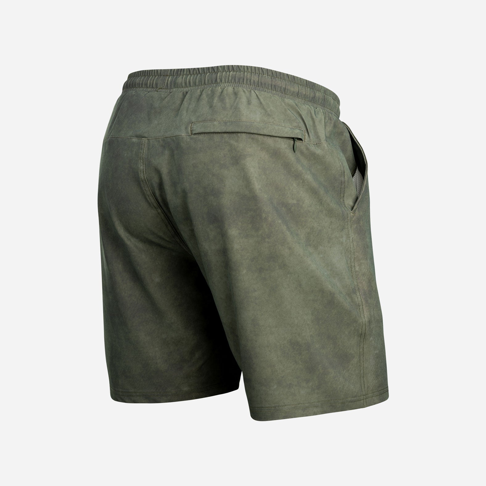 Shoreline 7" Short 2n1 : Acid Wash - Green | BN3TH Underwear