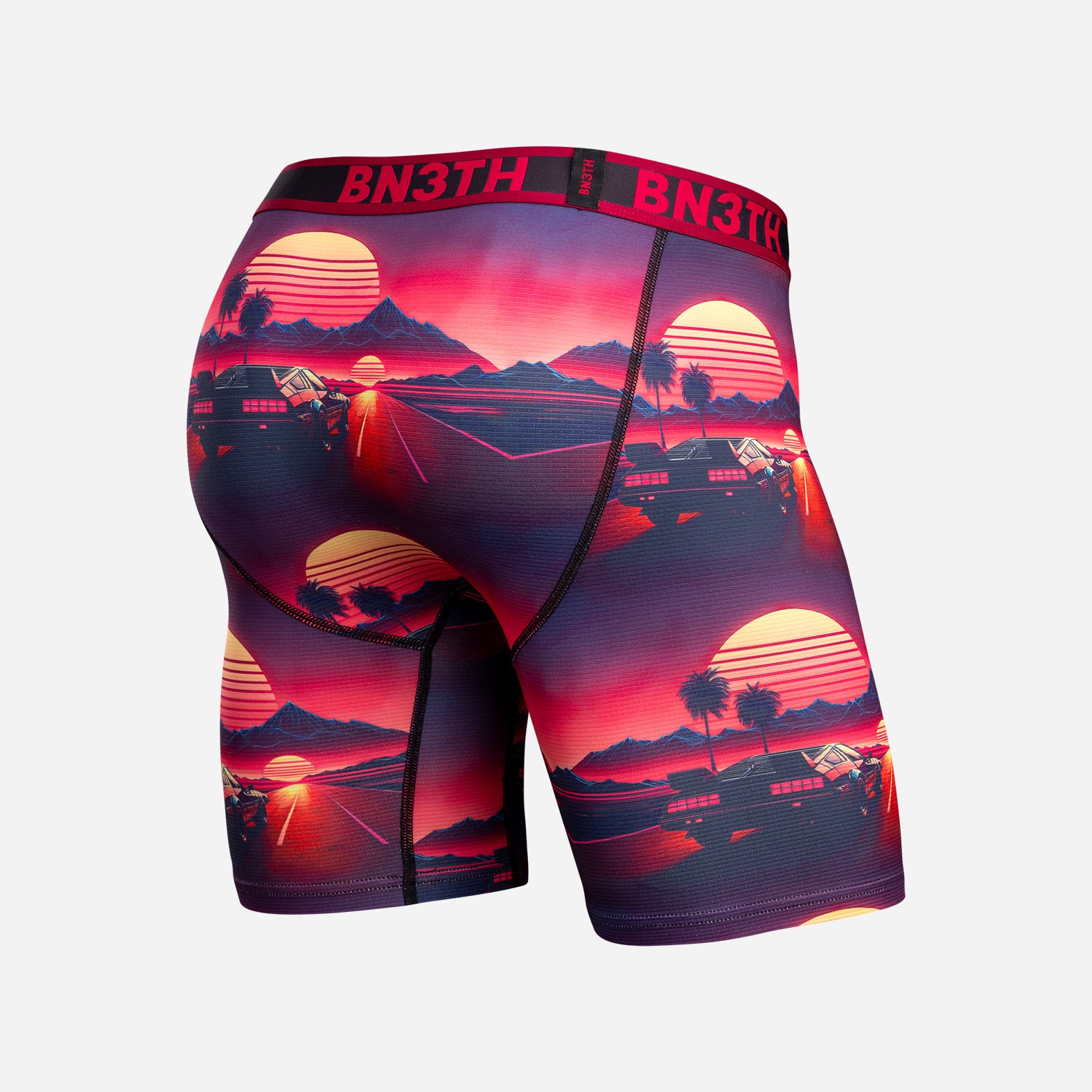 Pro Flex Max Boxer Brief: Sunset Racing-Cerise – BN3TH.ca