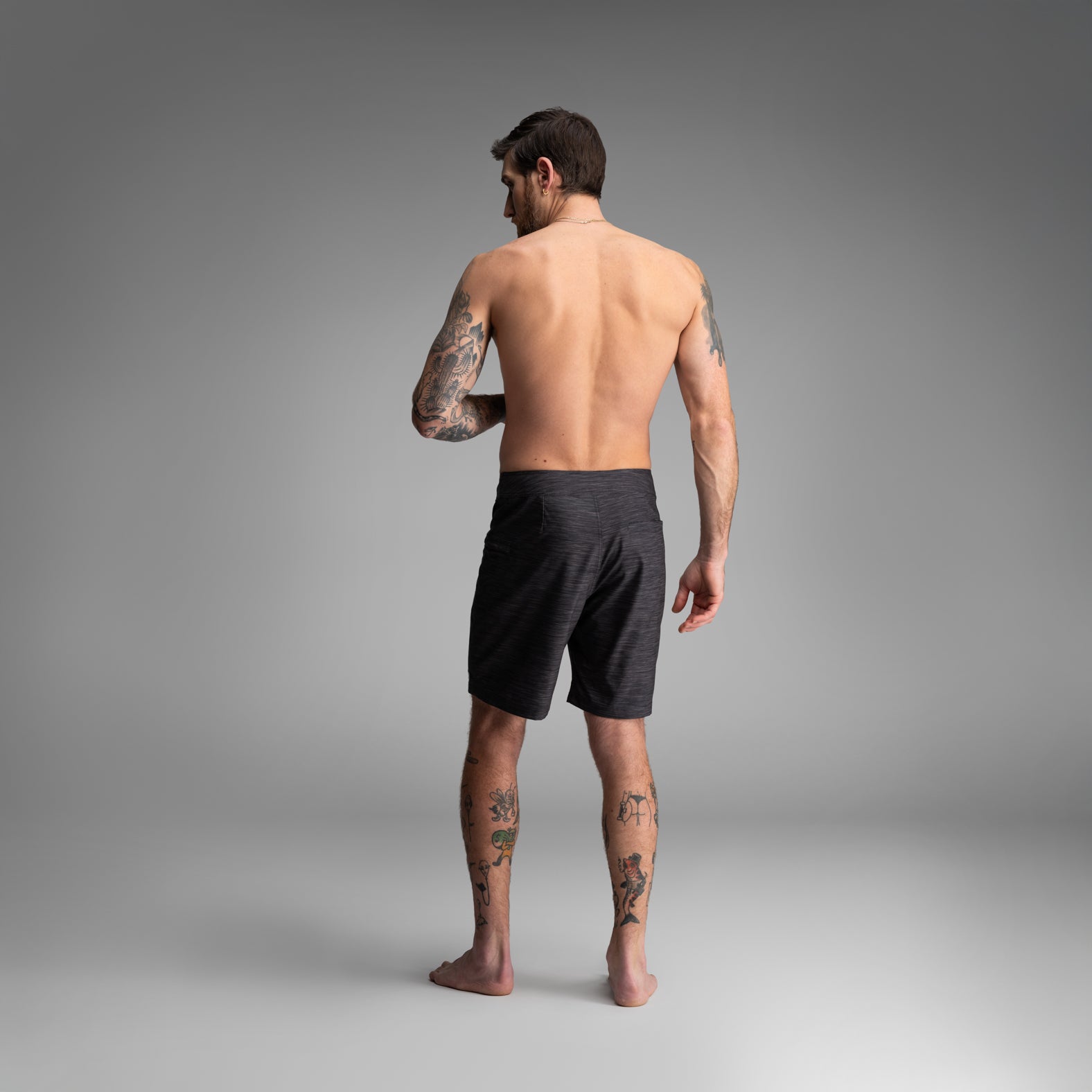 Hightide 2N1 Boardshort : Heather - Shadow | BN3TH Underwear