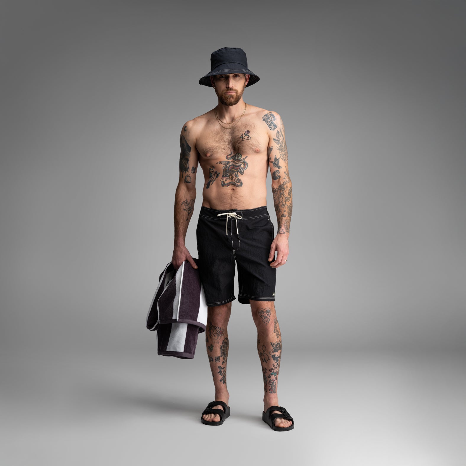 Riptide 2N1 Boardshort : Black | BN3TH Underwear