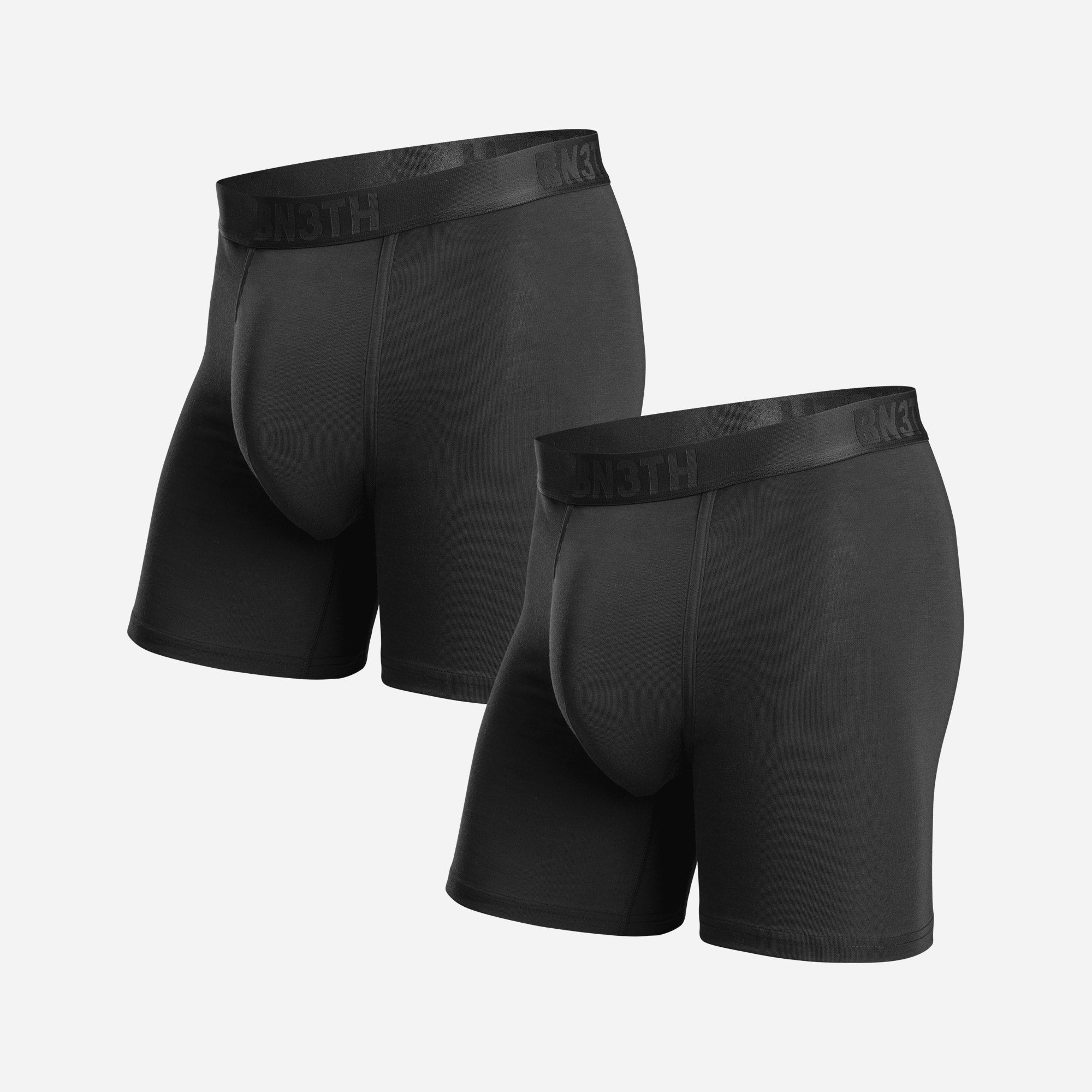 Classic Essentials Boxer Brief Black 2 Pack from BN3TH Underwear