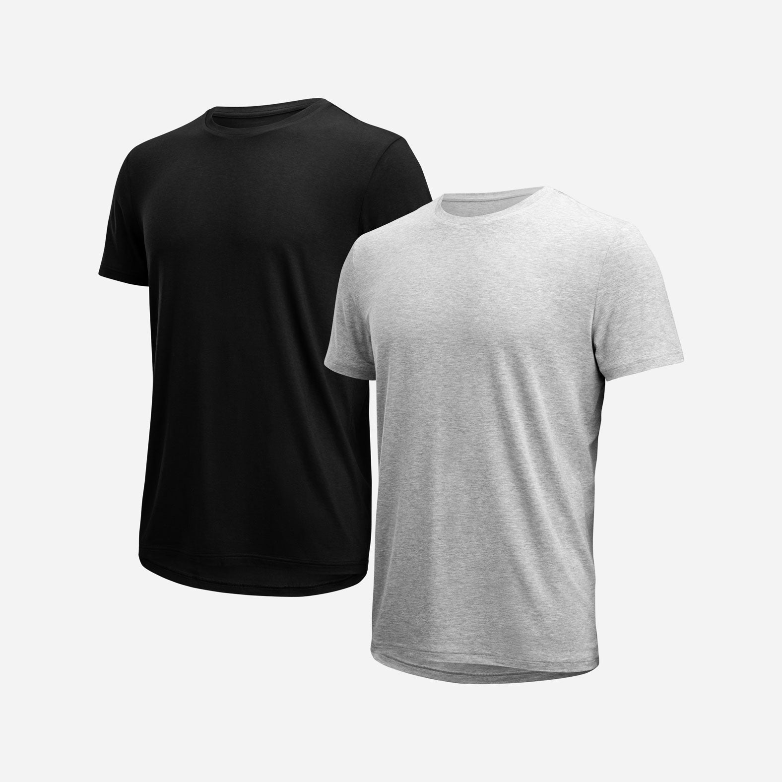 Essentials Crew T-Shirt: Black/Heather Grey 2 Pack from BN3TH Underwear