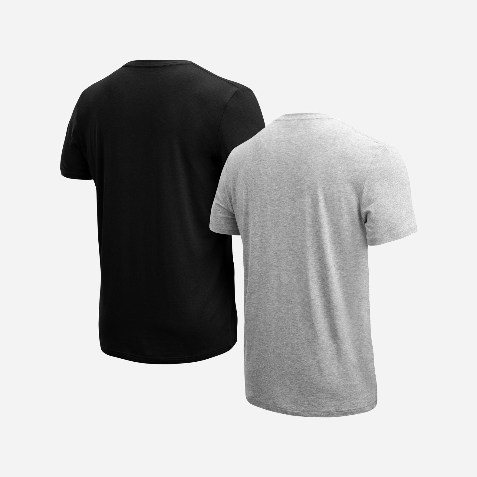 Essentials Crew T-Shirt: Black/Heather Grey 2 Pack from BN3TH Underwear