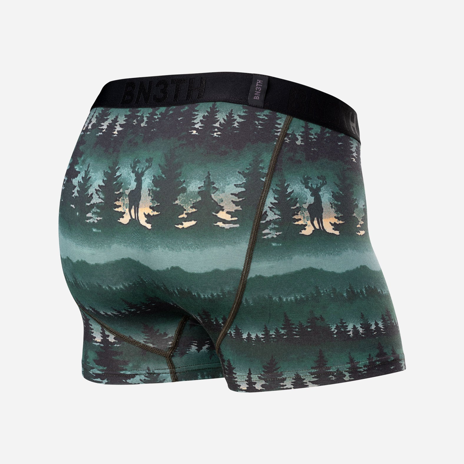 Classic Icon Trunk: Forest Stag - Deepest Spruce from BN3TH Underwear