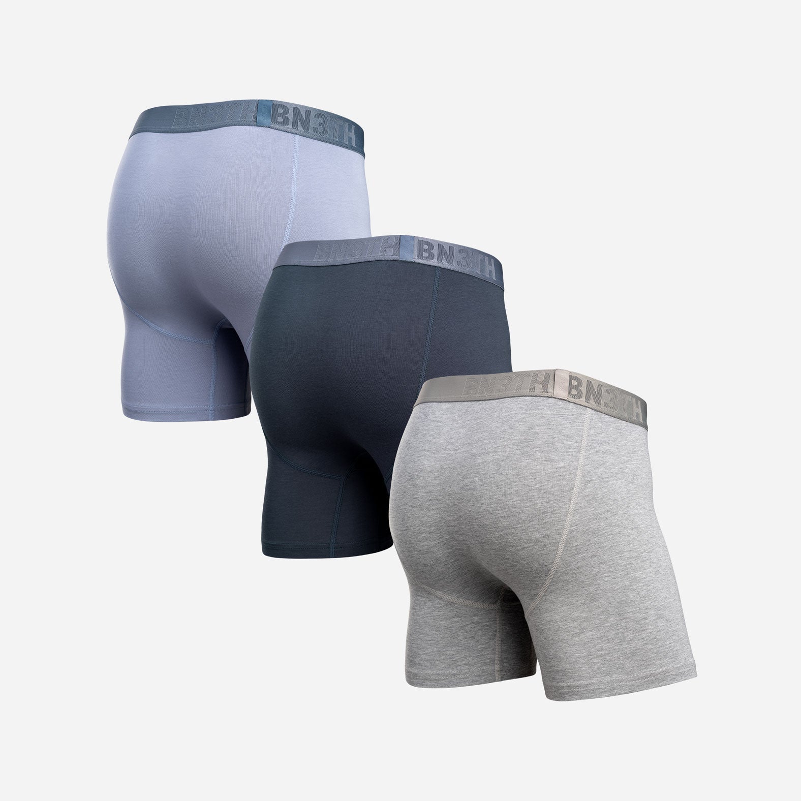 Essentials Boxer Brief: Dusty/Midnight/Heather Grey 3 Pack