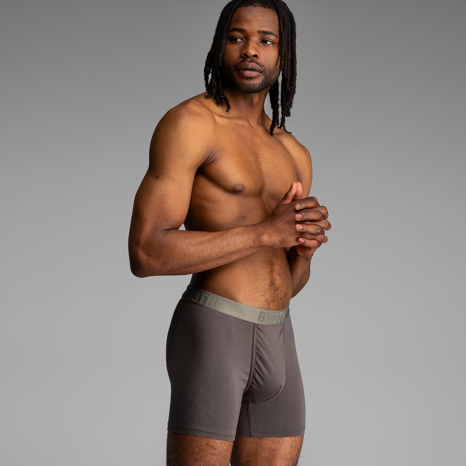 Classic Essentials Boxer Brief Smoke Greenfrom BN3TH Underwear