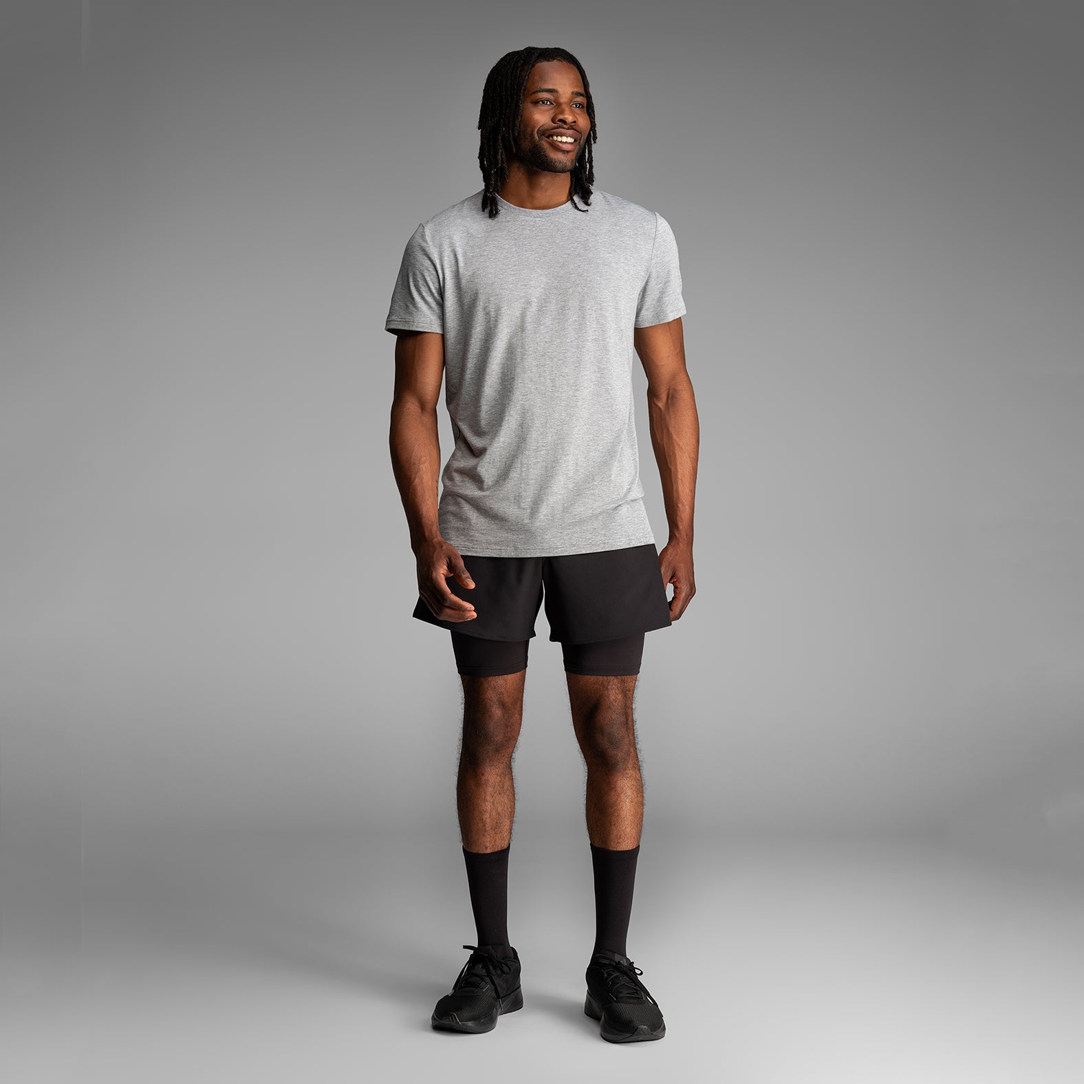 Classic Essentials Crew Tee Heather Greyfrom BN3TH Underwear