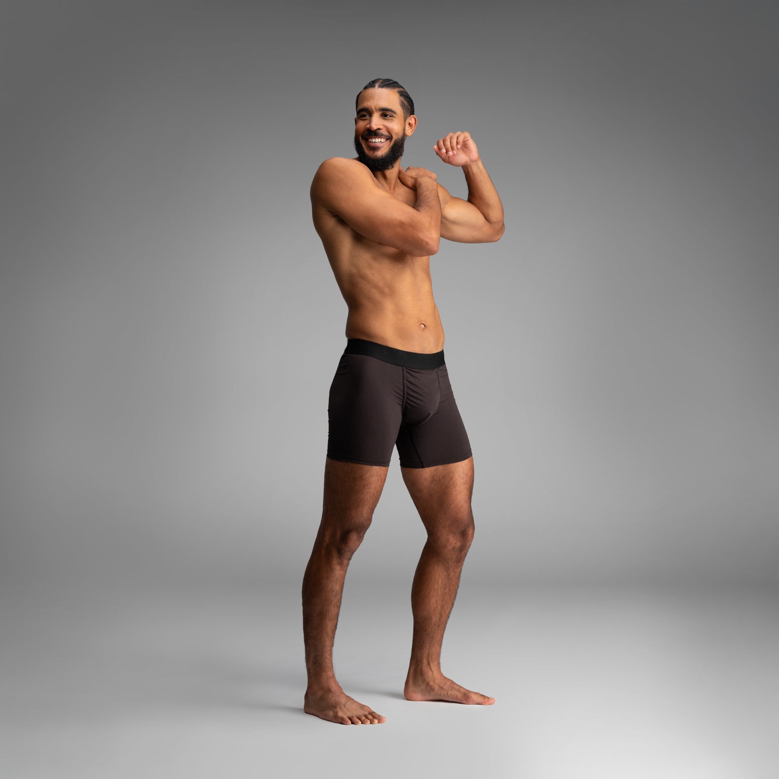 BN3TH Pro Agua X Boxer Brief: Black Quick Drying Underwear Layer