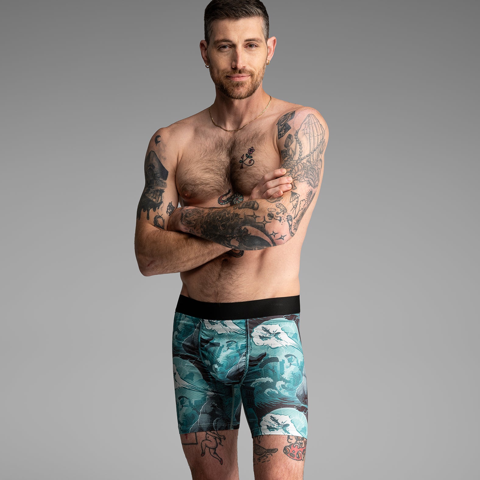 Agua X Boxer Brief Godzilla Cantonfrom BN3TH Underwear