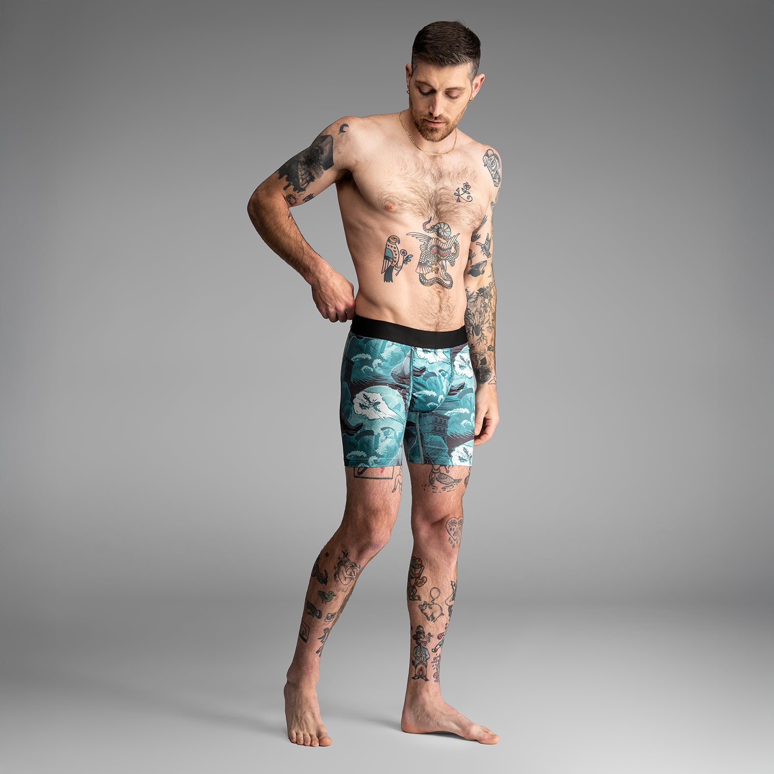 Agua X Boxer Brief Godzilla Cantonfrom BN3TH Underwear