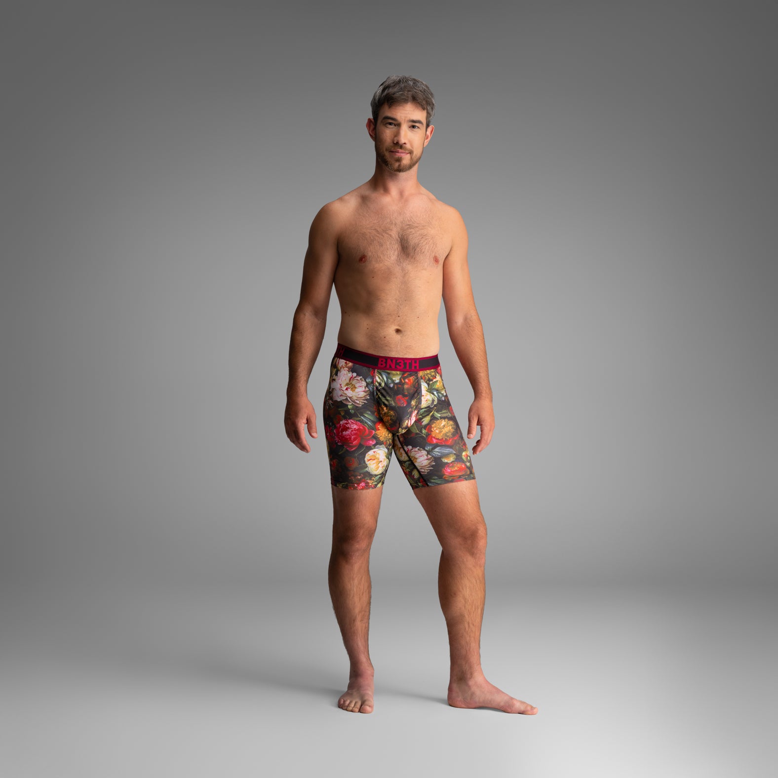 Pro Flex Max Boxer Brief: Gothic Bouquet - Pink from BN3TH Underwear