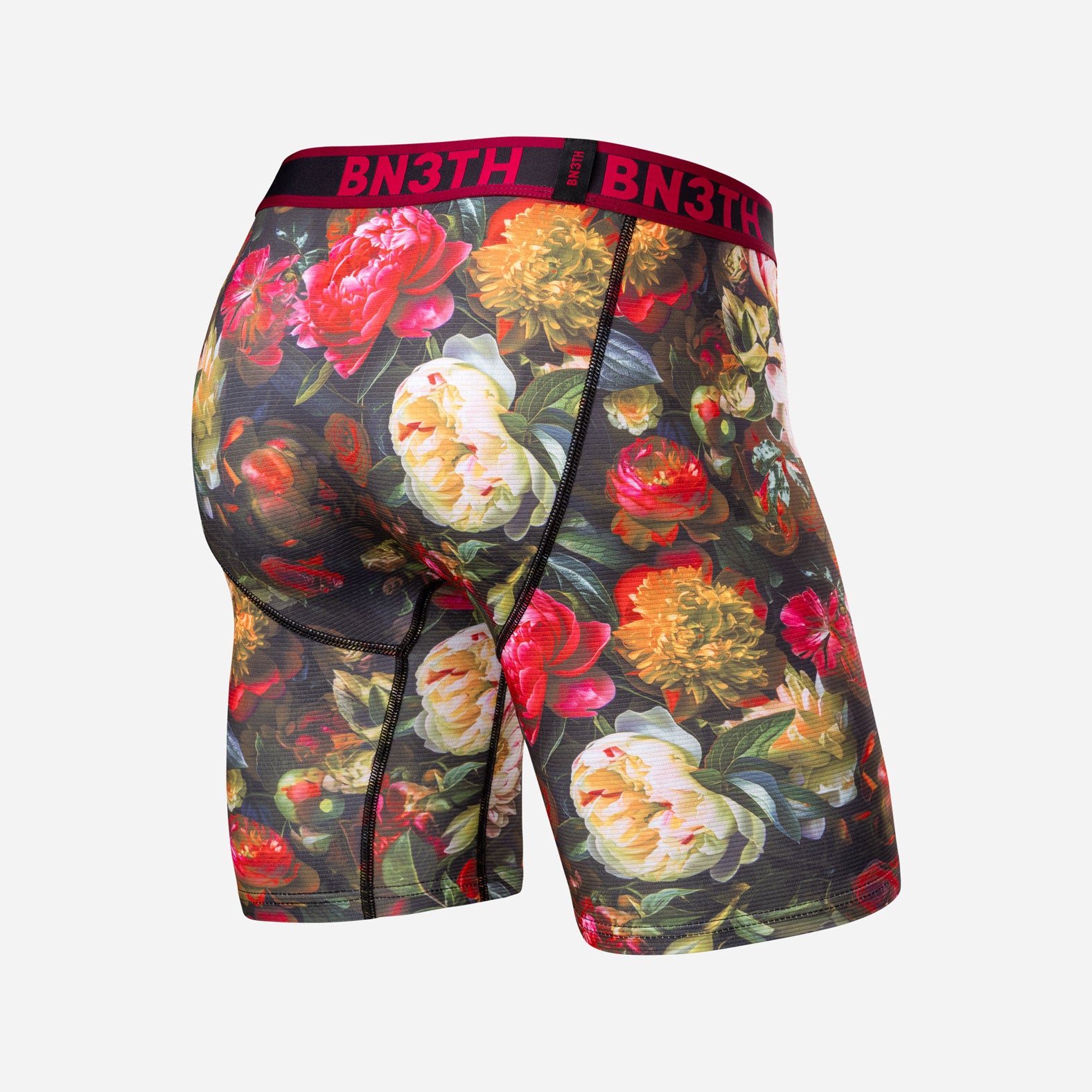 Pro Flex Max Boxer Brief: Gothic Bouquet - Pink from BN3TH Underwear