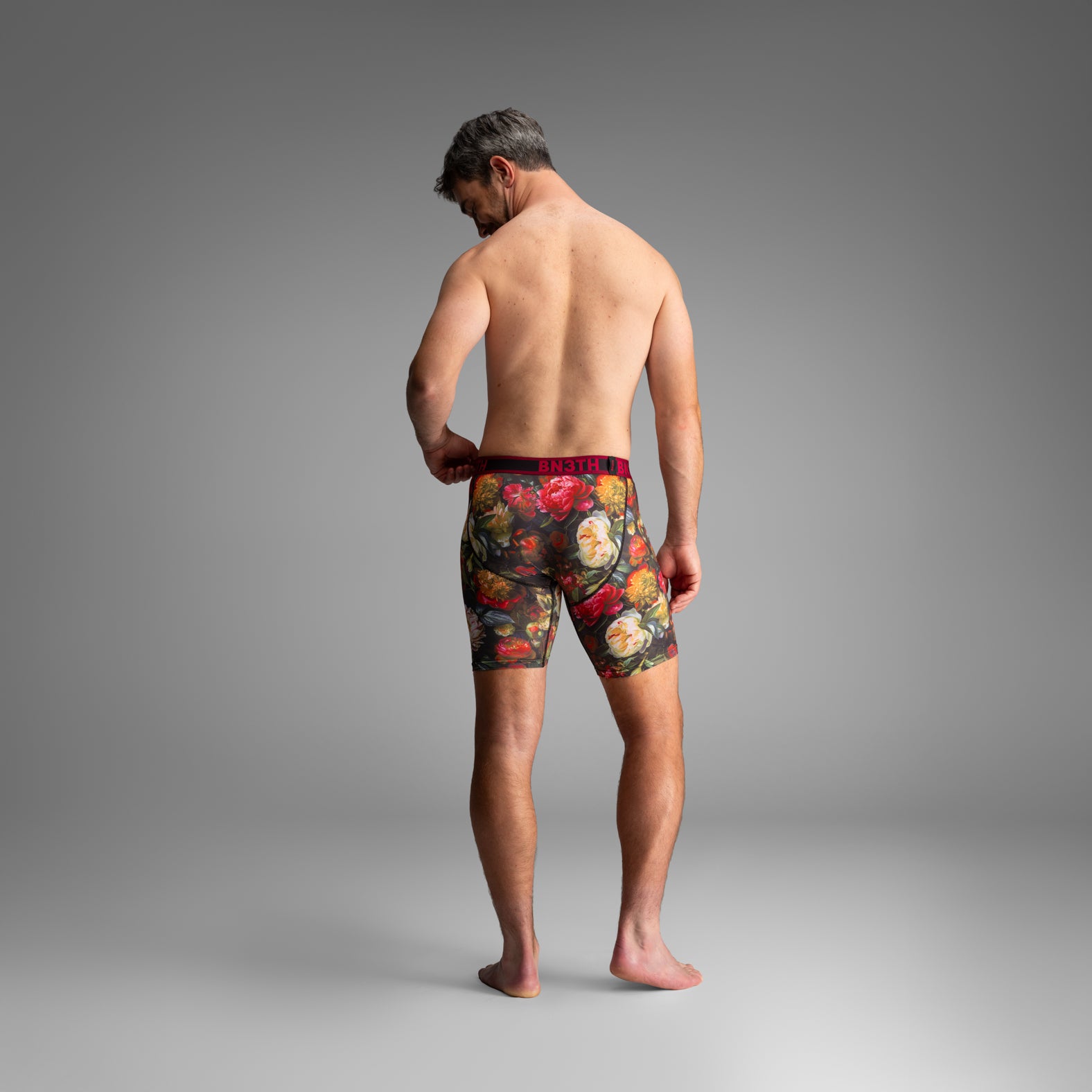 Pro Flex Max Boxer Brief: Gothic Bouquet - Pink from BN3TH Underwear