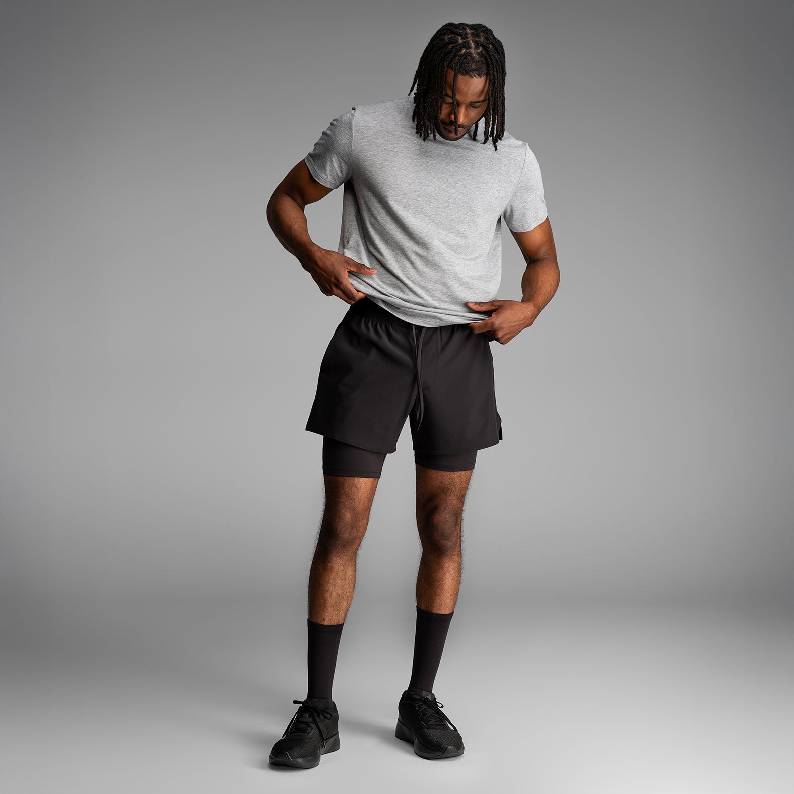 Session 2N1 Training Short 5": Black | BN3TH Underwear