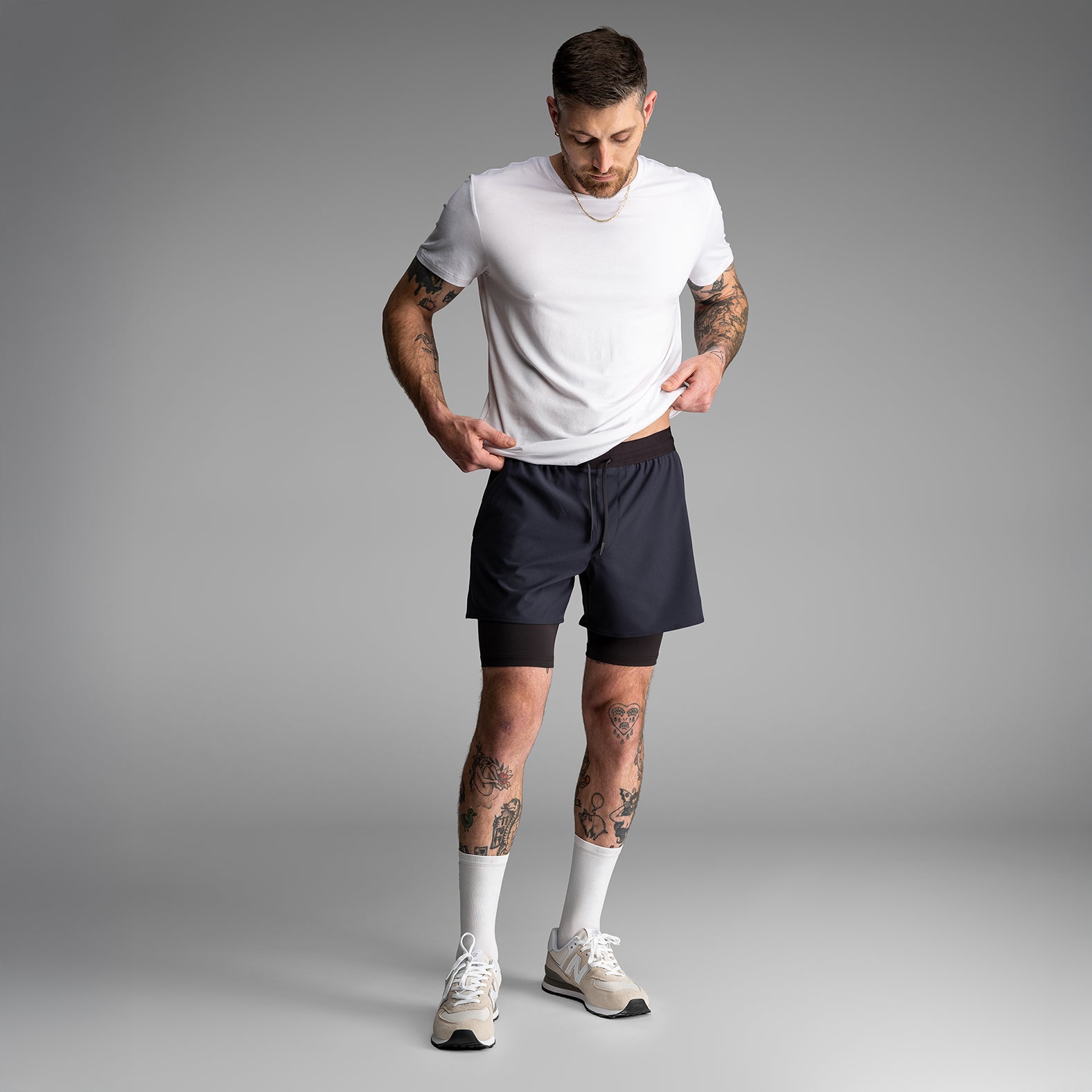 Session 2N1 Training Short 5": Midnight Blue | BN3TH Underwear