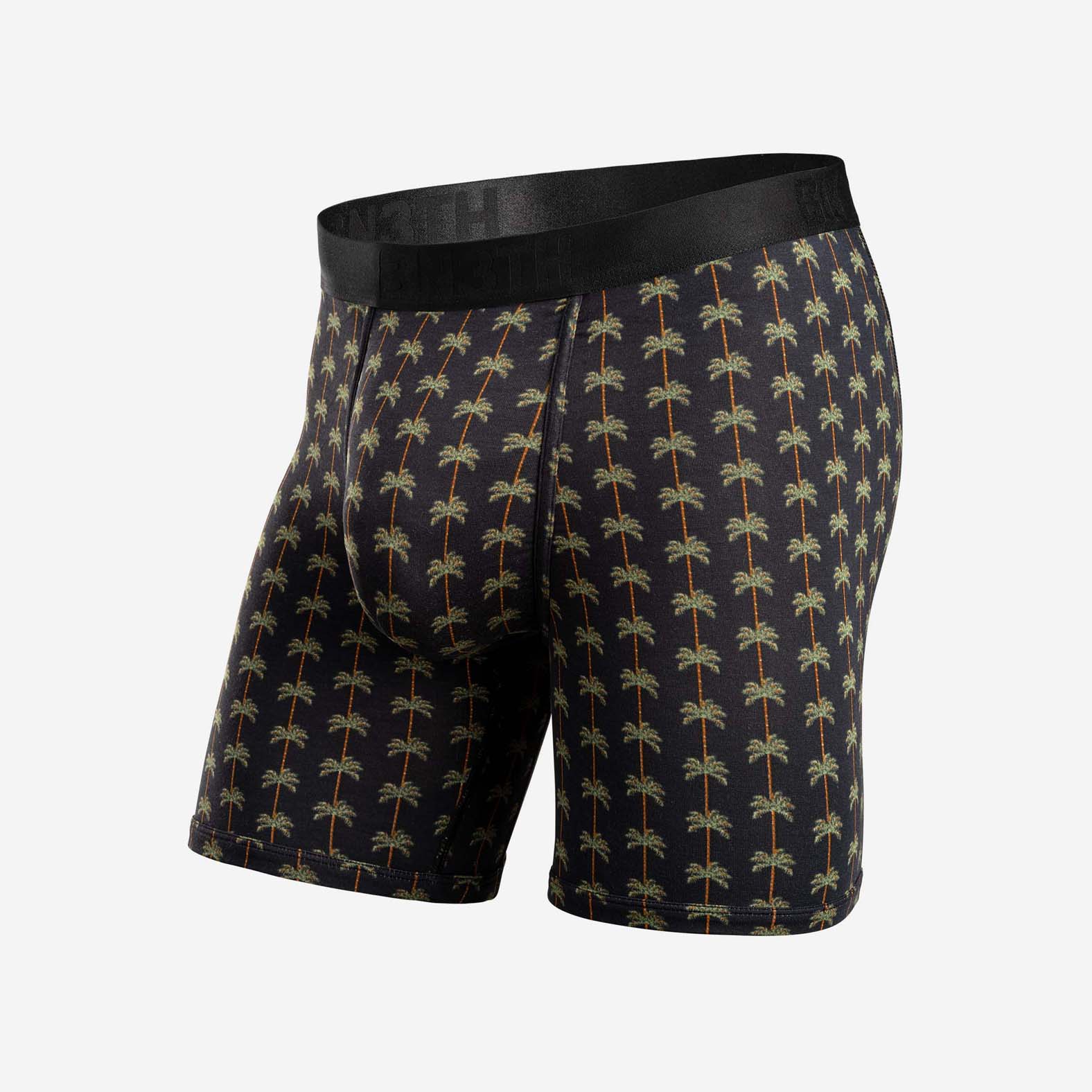 CLASSIC BOXER BRIEF: PALM STRIPE BLACK