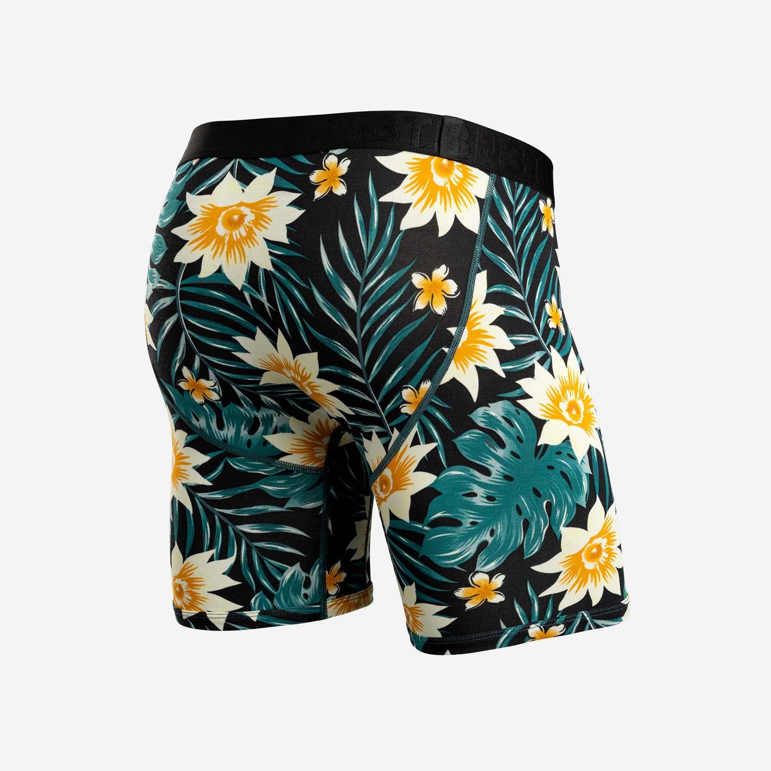 CLASSIC BOXER BRIEF: TROPICAL FLORAL BLACK