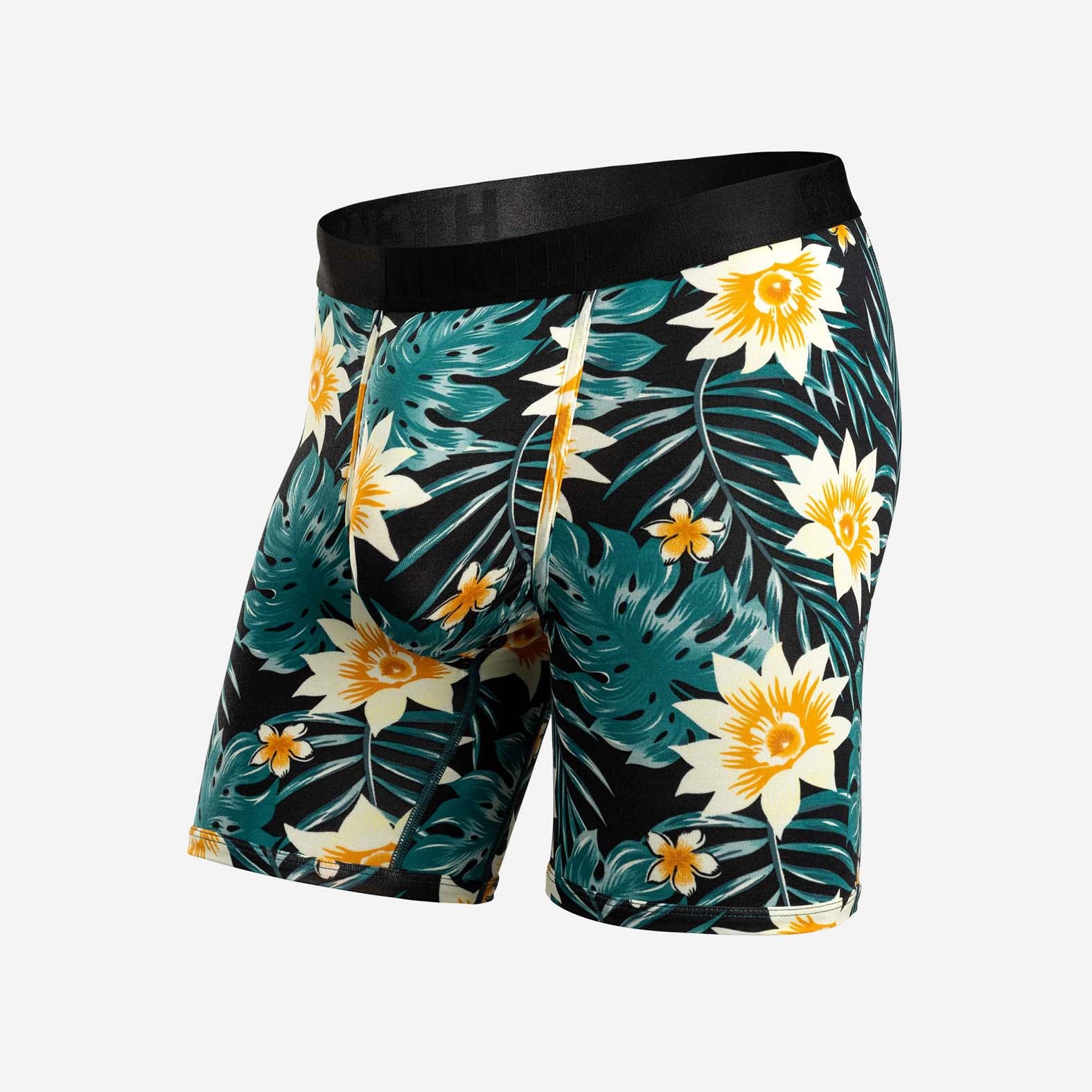 Classic Boxer Brief: Tropical Floral Black