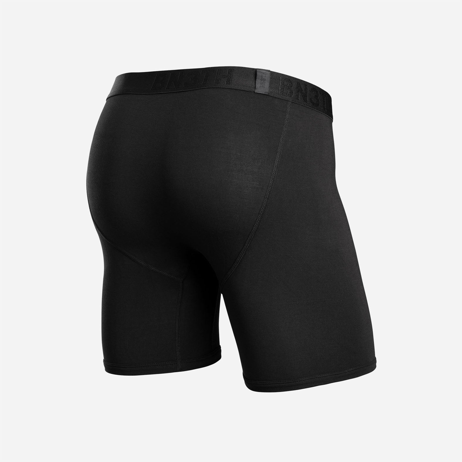 Classic Basic Men’s Fashion Luxurious Underwear Low Waist Cozy Boxer Brief  Black