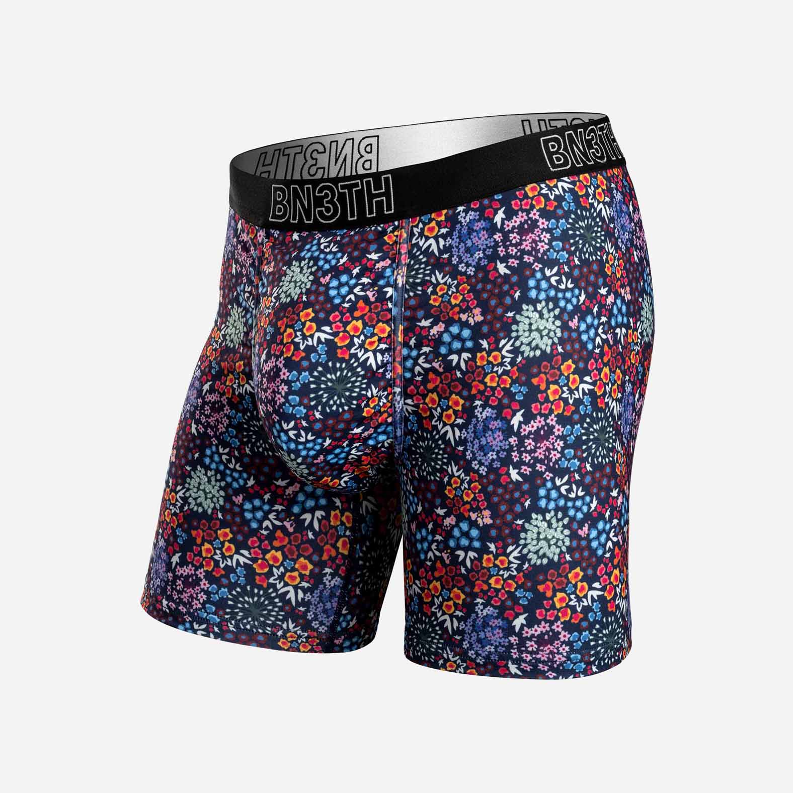 INCEPTION BOXER BRIEF: FLORAL FIELD NAVAL
