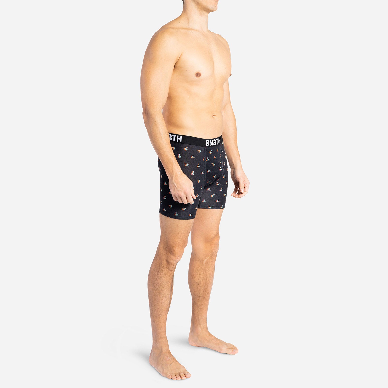 OUTSET BOXER BRIEF: TURQUOISE BLUE/ELECTRIC HAWAIIAN BLACK 2 PACK