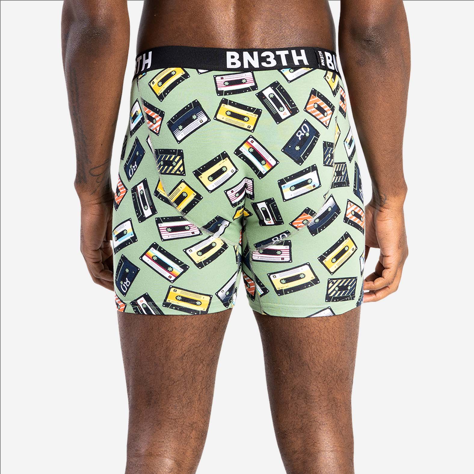 OUTSET BOXER BRIEF: NAVAL/CASSETTE MADNESS CEDAR 2 PACK