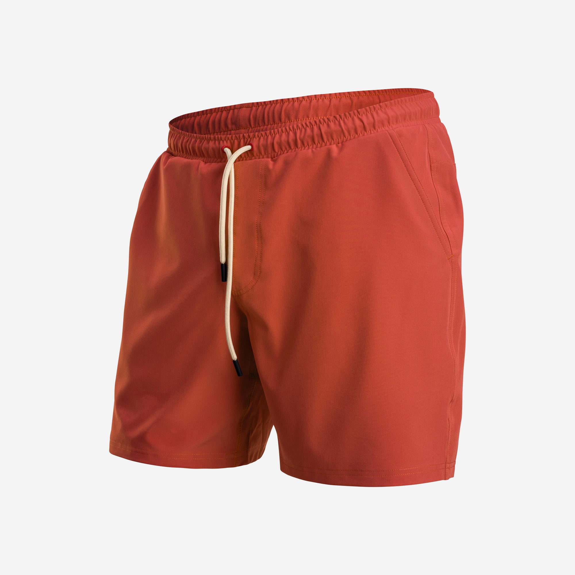 AGUA VOLLEY 2n1 SWIM SHORT 7": POP ORANGE
