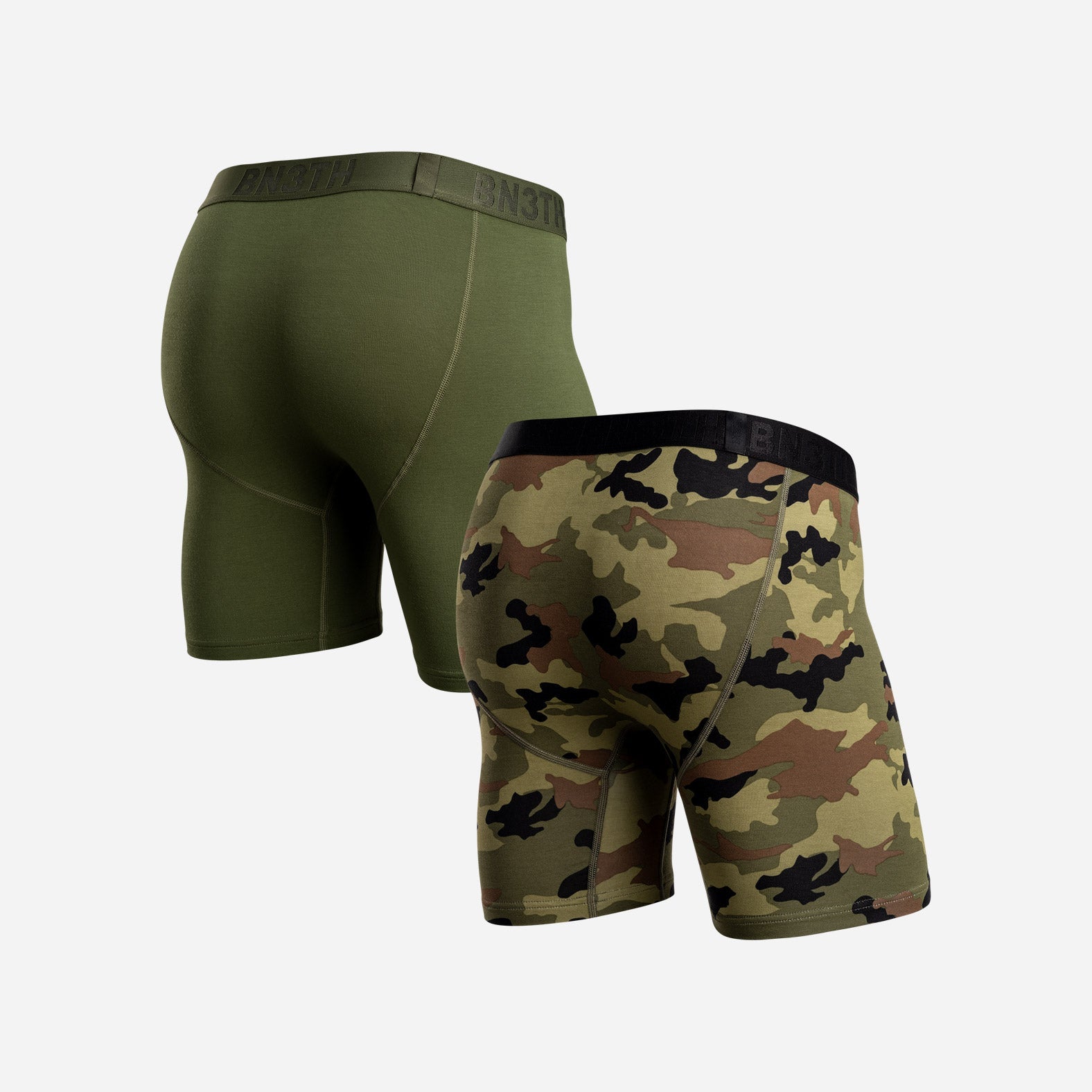 Classic Icon Boxer Brief: Bronze Green/Camo Green 2 Pack