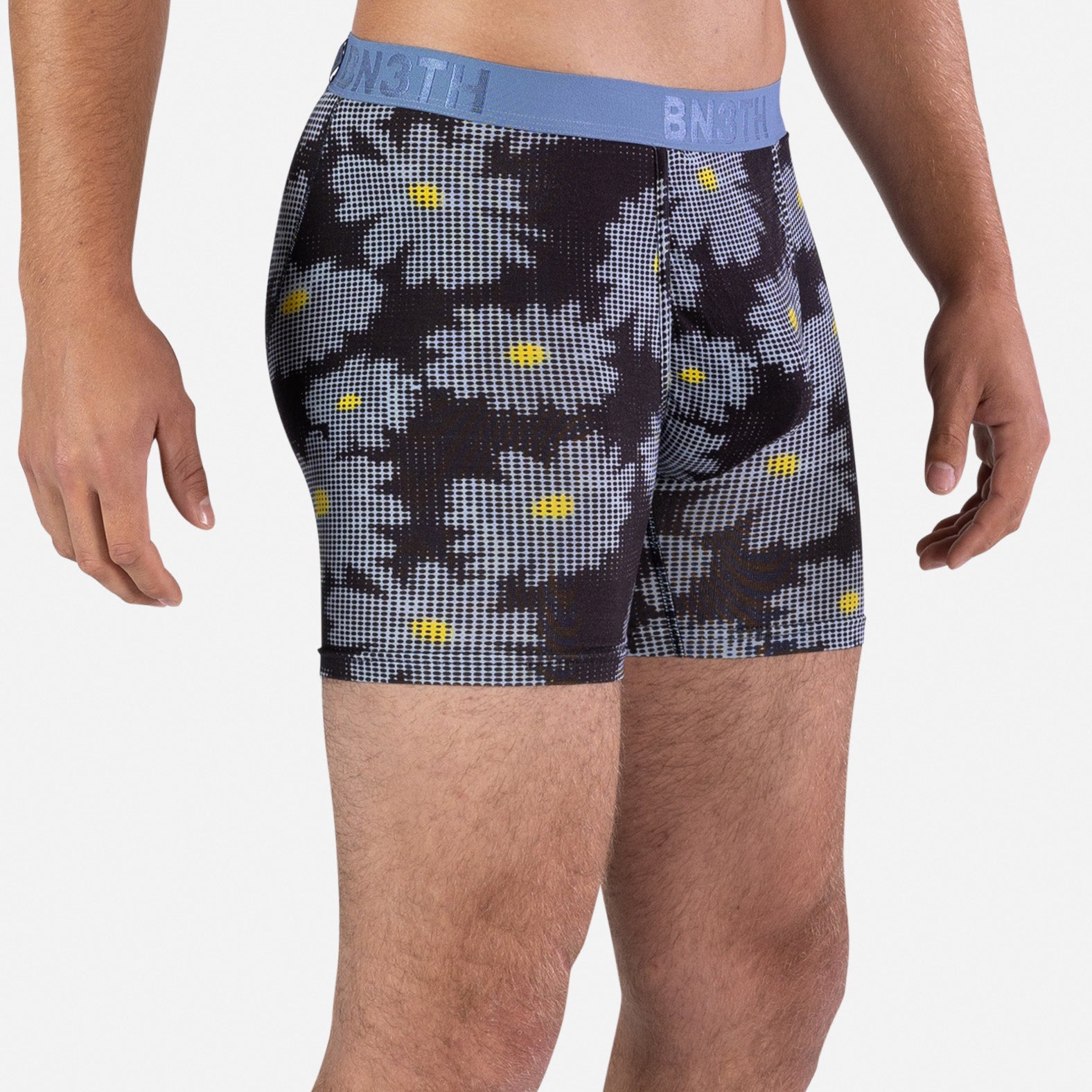 Classic Boxer Brief: Daisy Mosaic Dark Navy