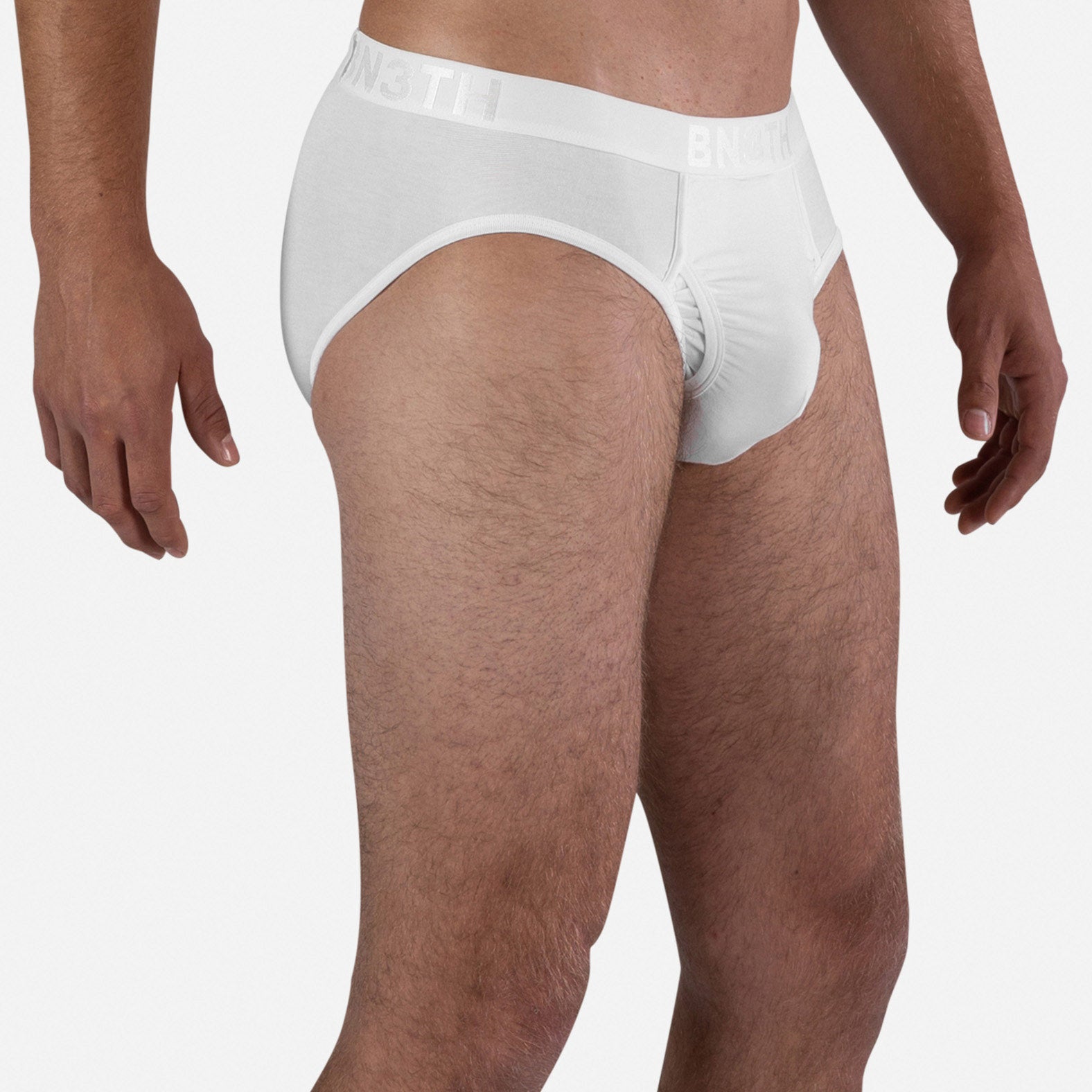 Classic Brief with Fly: White | BN3TH Underwear – BN3TH.ca