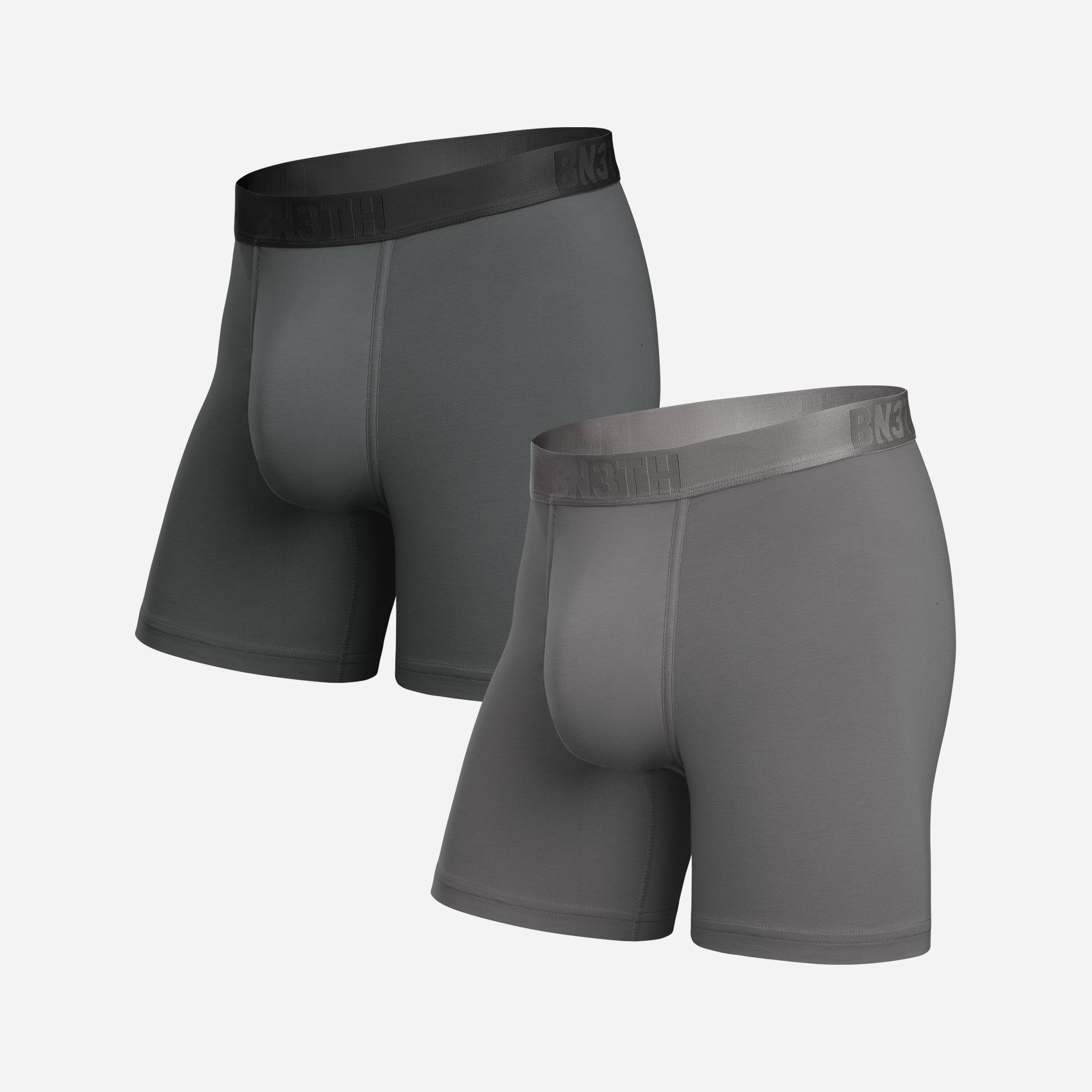 Essentials Boxer Brief : Shadow/Grey Violet 2 Pack