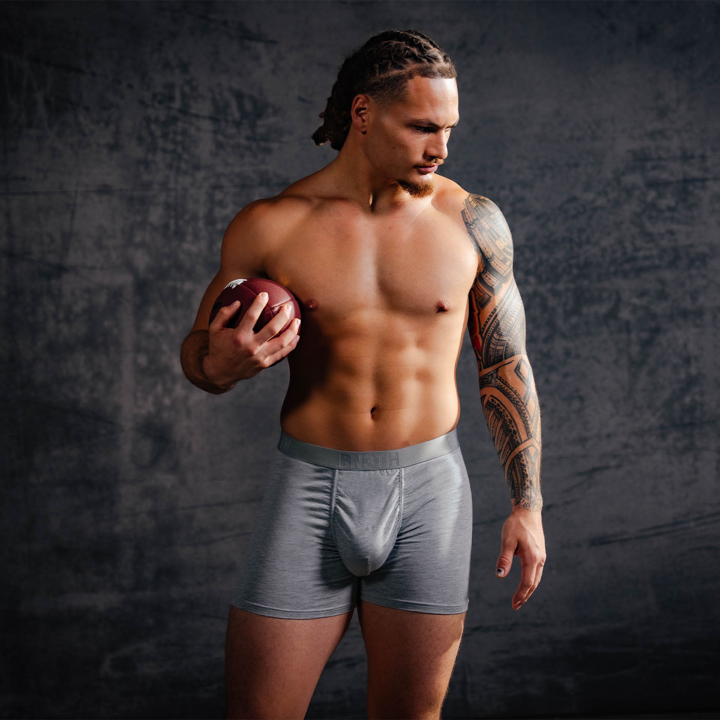 Essentials Boxer Brief: Heather Grey