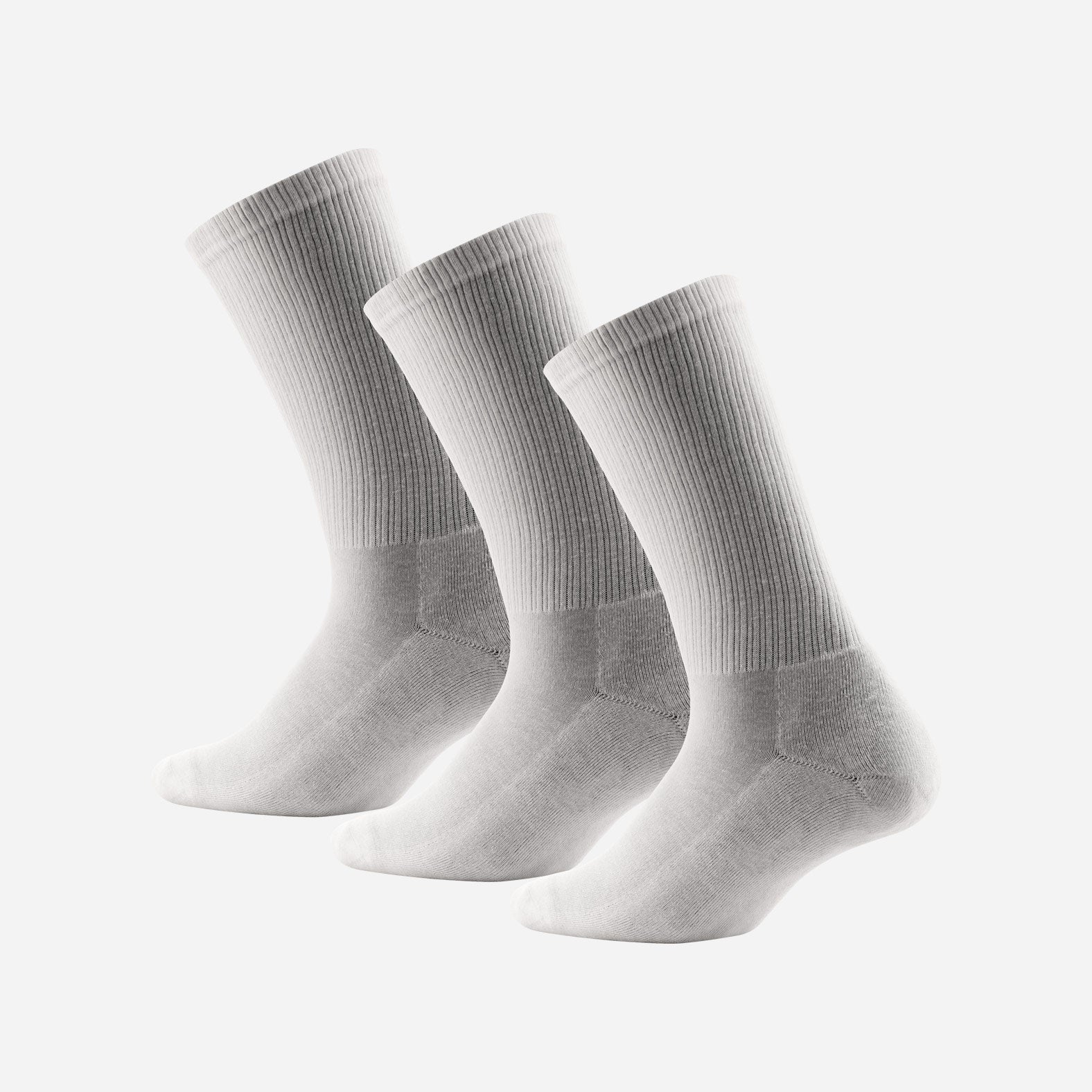 Classic Crew Sock: White 3 Pack