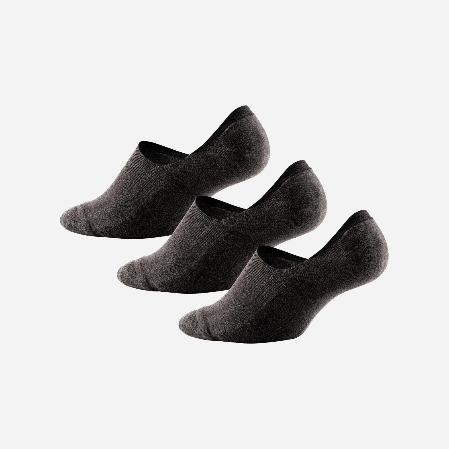 Classic No Show Sock: Black 3 Pack