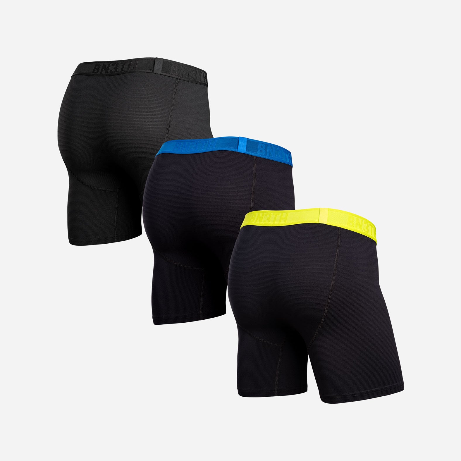 Pro Flex Boxer Brief: Black/Skydiver/Acid Lime 3 Pack| BN3TH Underwear