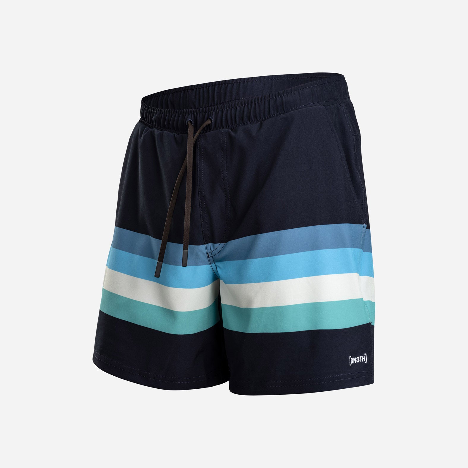 AGUA VOLLEY 2n1 SWIM SHORT 7": RETROSTRIPE FOG