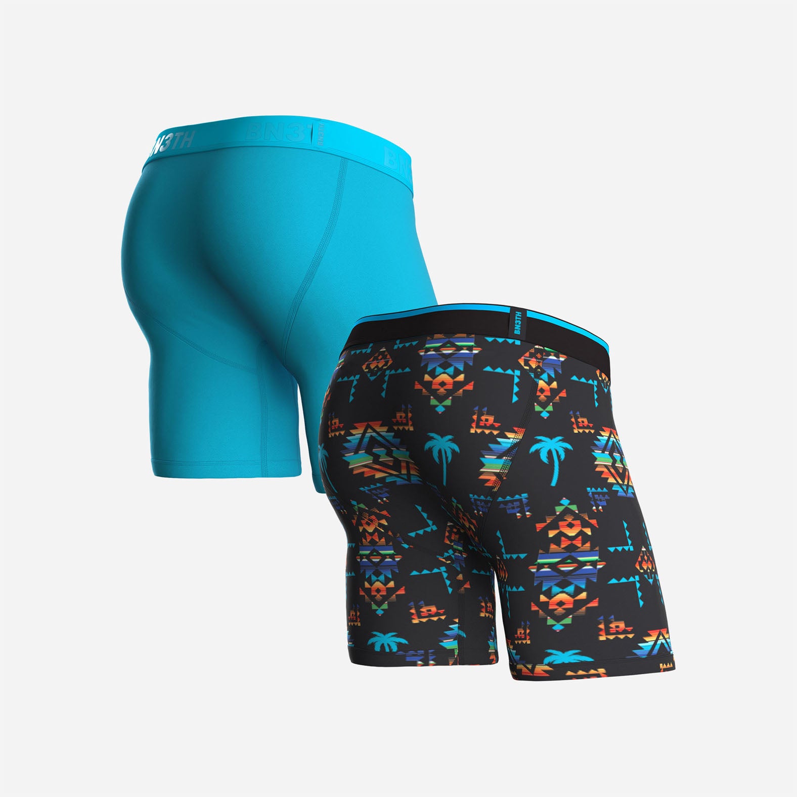 CLASSIC BOXER BRIEF: BAJA/BEACH BLANKET BLACK 2 PACK