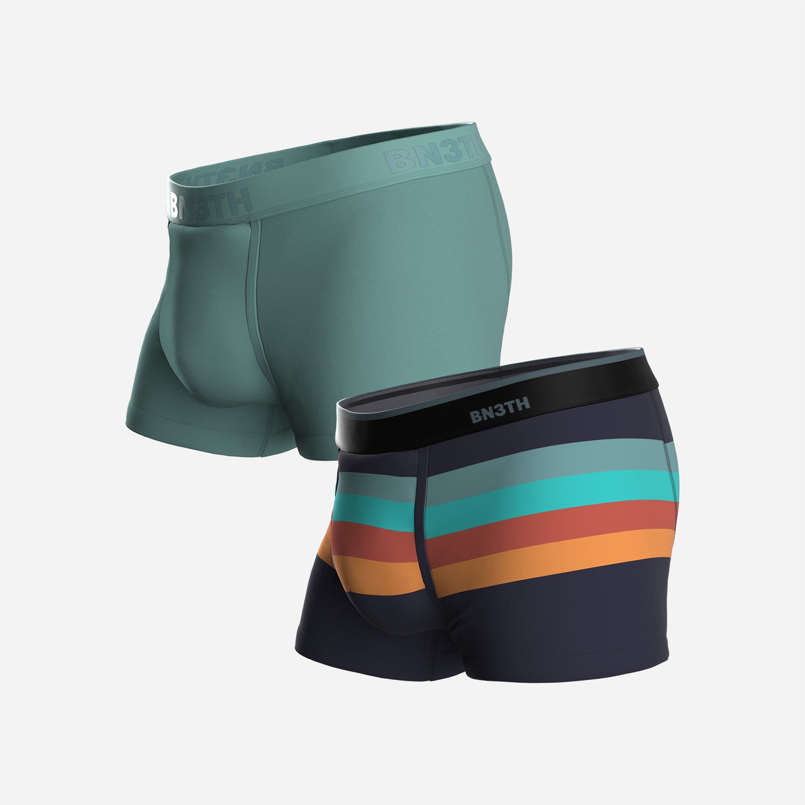 CLASSIC TRUNK: AGAVE/RETROSTRIPE DARK NAVY 2 PACK