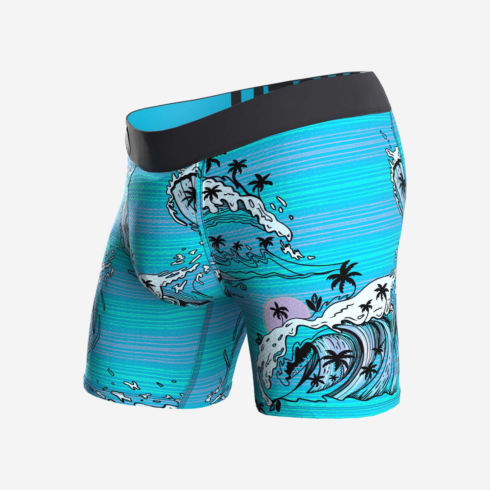 ENTOURAGE BOXER BRIEF: SWELL STRIPE BAJA