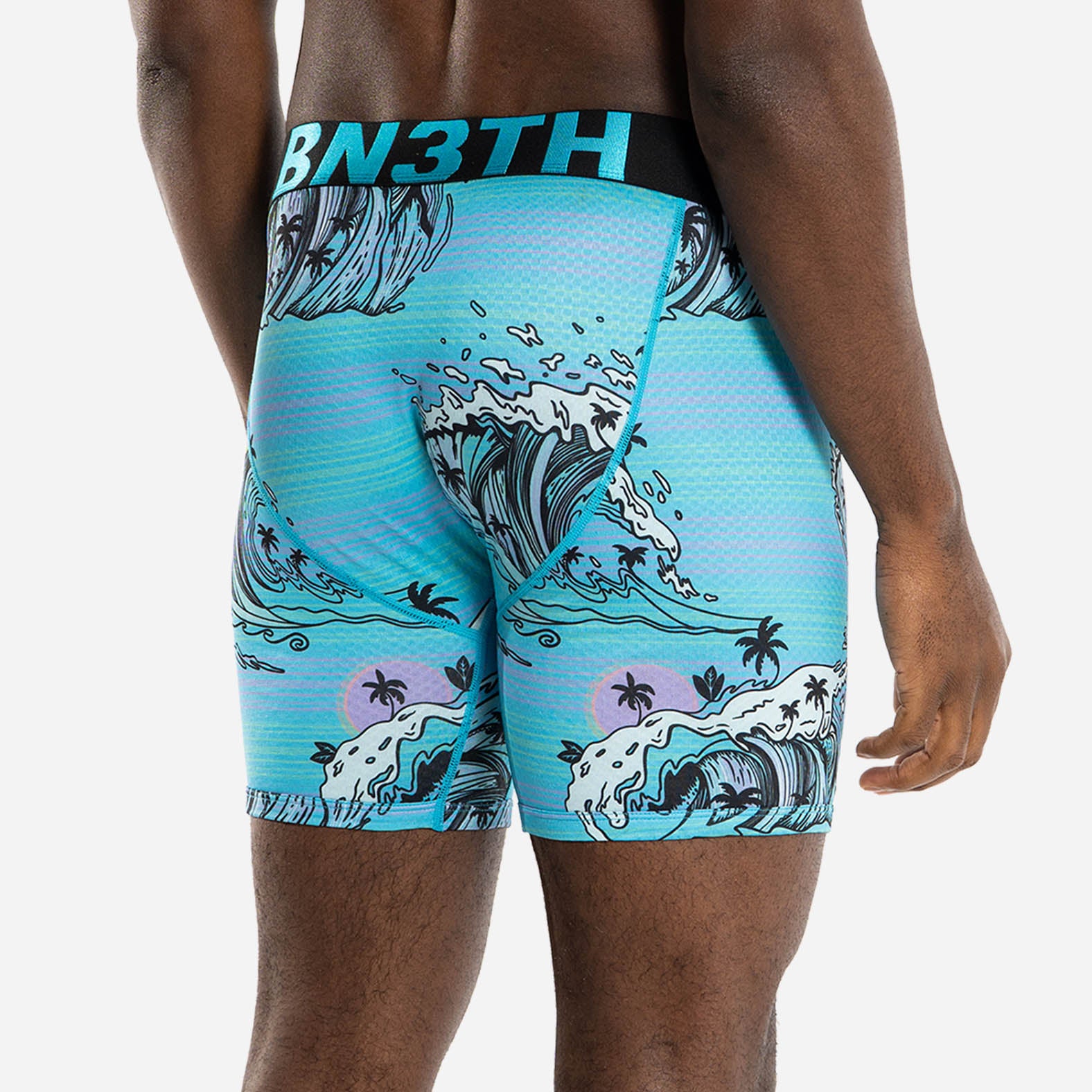 ENTOURAGE BOXER BRIEF: SWELL STRIPE BAJA