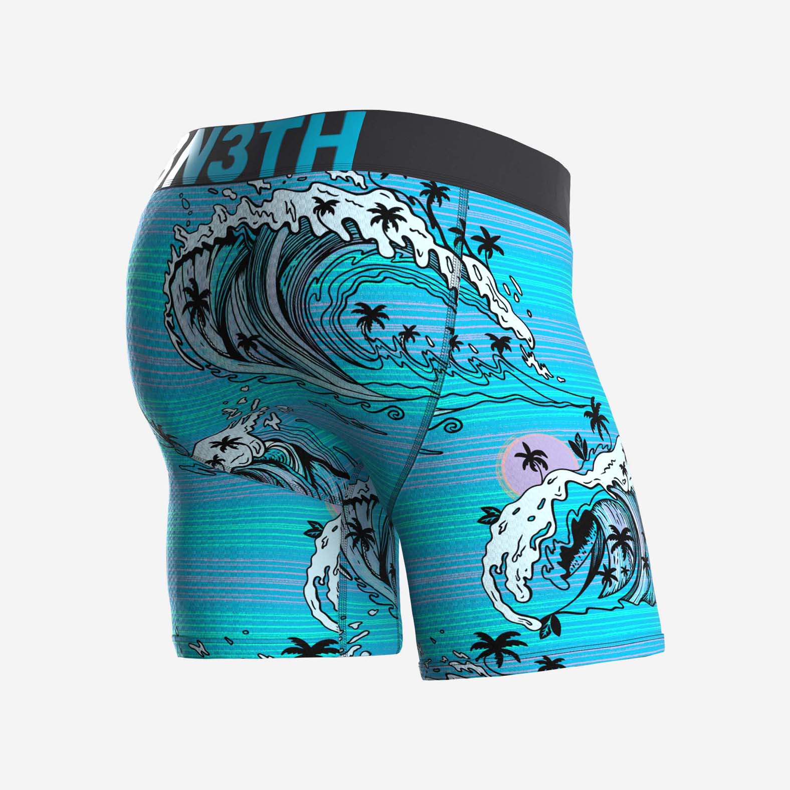 ENTOURAGE BOXER BRIEF: SWELL STRIPE BAJA