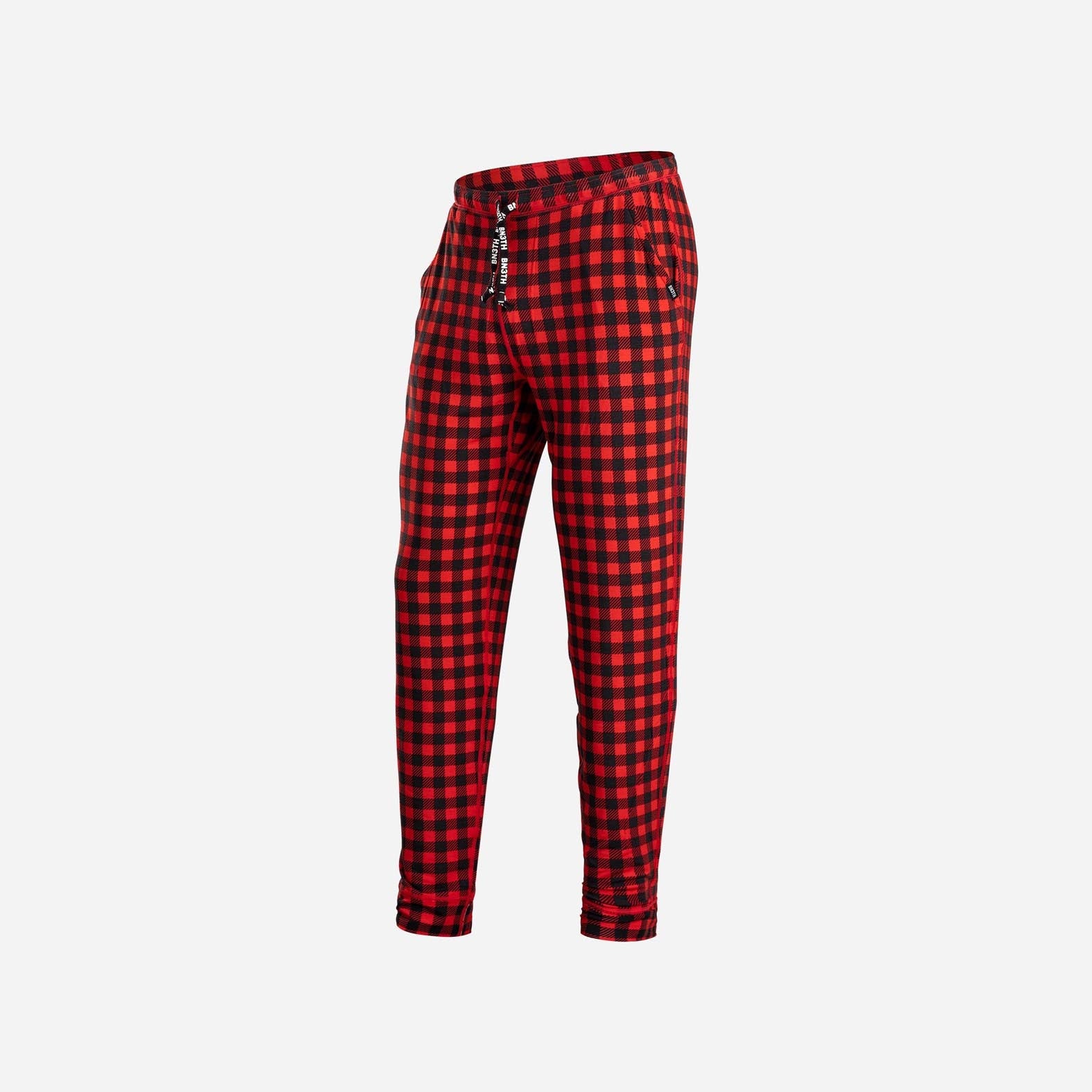 Mens Red & Black Buffalo Plaid Flannel Jogger Sleep Pants Pajama Bottoms XXL