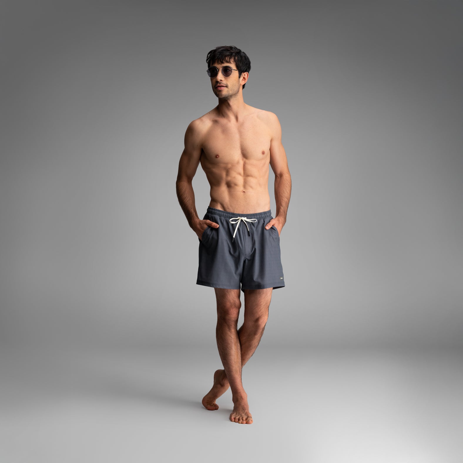 Shoreline 5" Short 2n1 : Artisan Tile - Navy | BN3TH Underwear