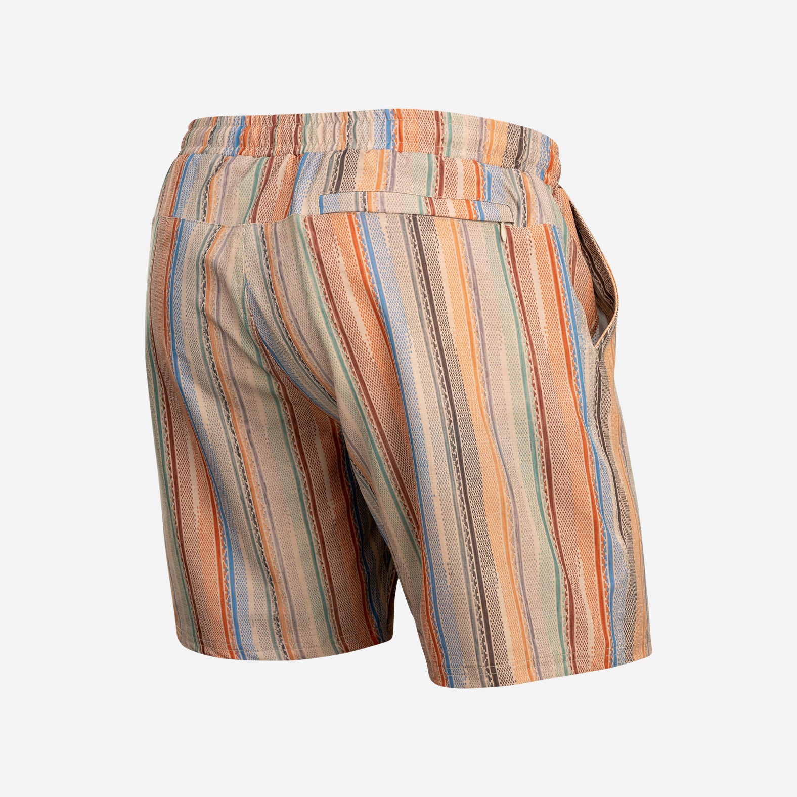 Shoreline 7" Short 2n1 : Ikat Stripe - Beige | BN3TH Underwear