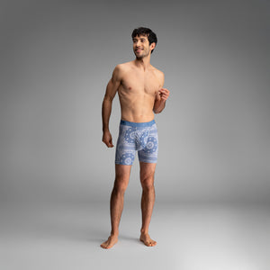 Classic Icon Boxer Brief: Bandana - Fog | BN3TH Underwear