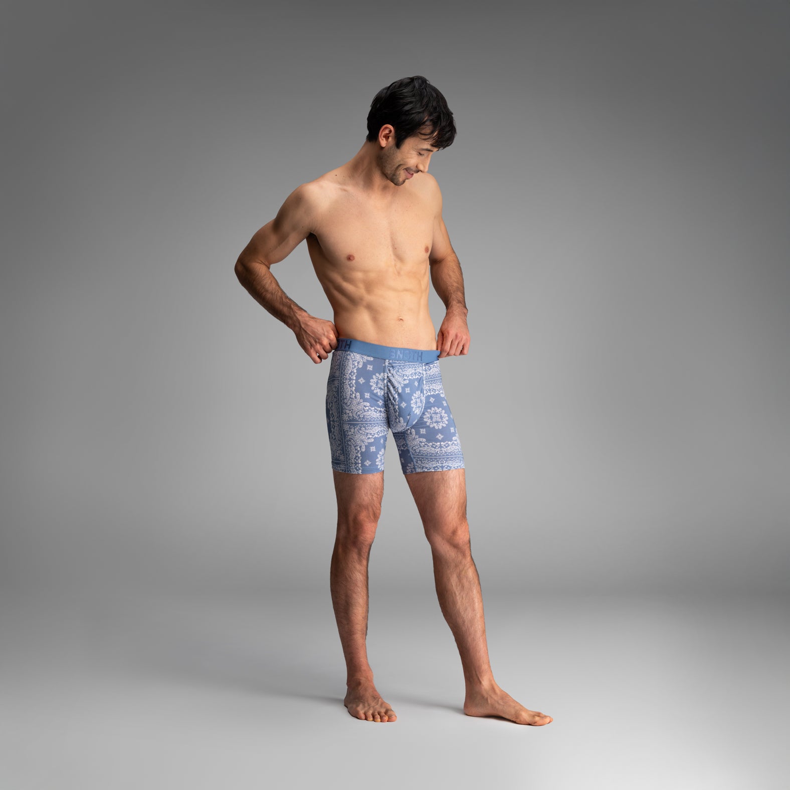 Classic Icon Boxer Brief: Bandana - Fog | BN3TH Underwear