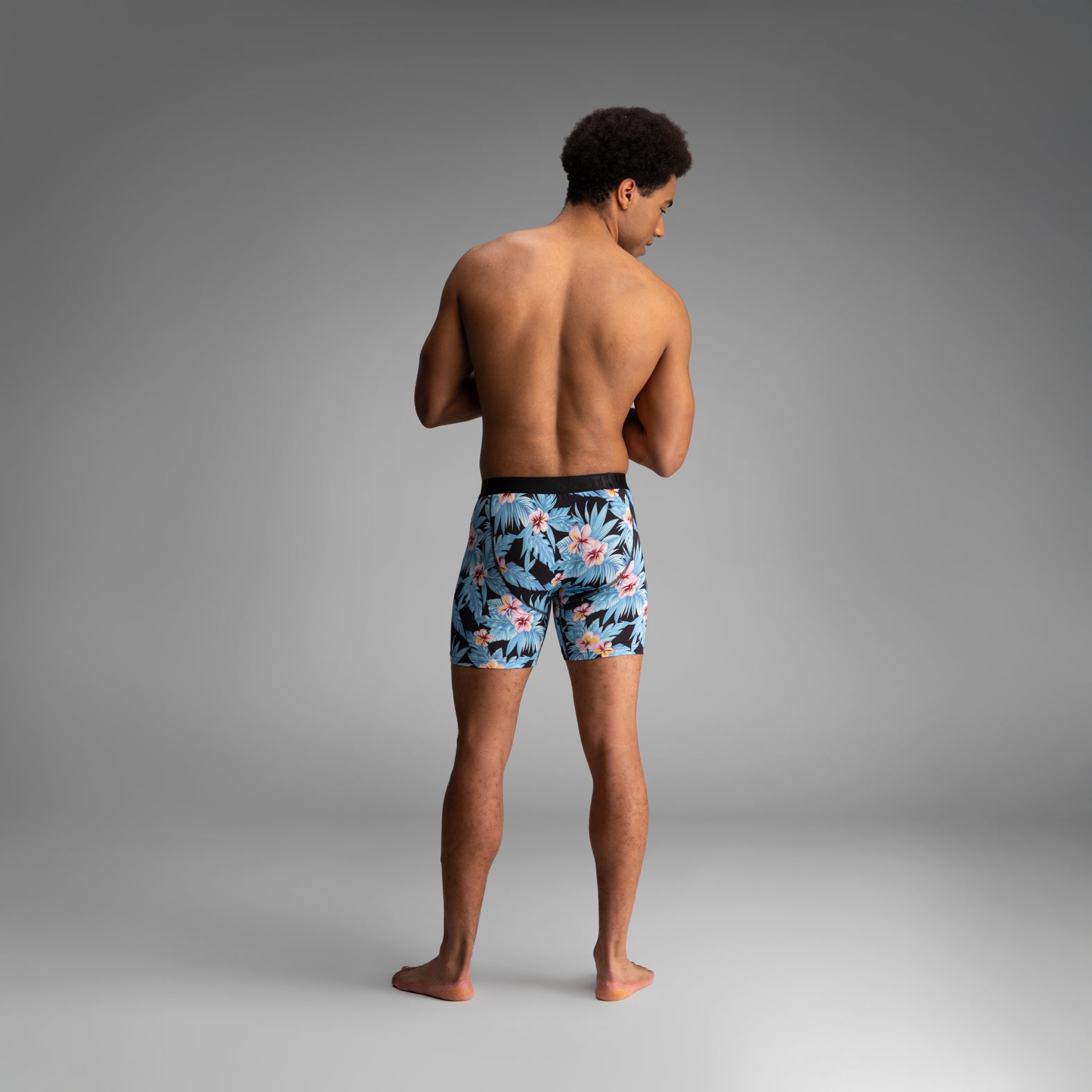 Classic Icon Boxer Brief: Vintage Hawaii - Fog | BN3TH Underwear