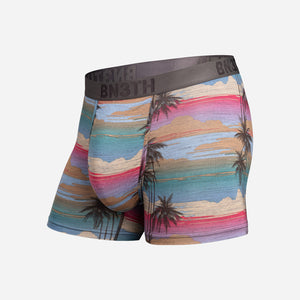 Classic Boxer Brief With Fly Palm Tree Horizon - Heather from BN3TH Underwear