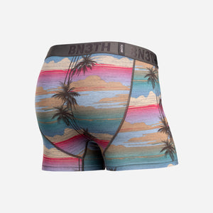 Classic Boxer Brief With Fly Palm Tree Horizon - Heather from BN3TH Underwear
